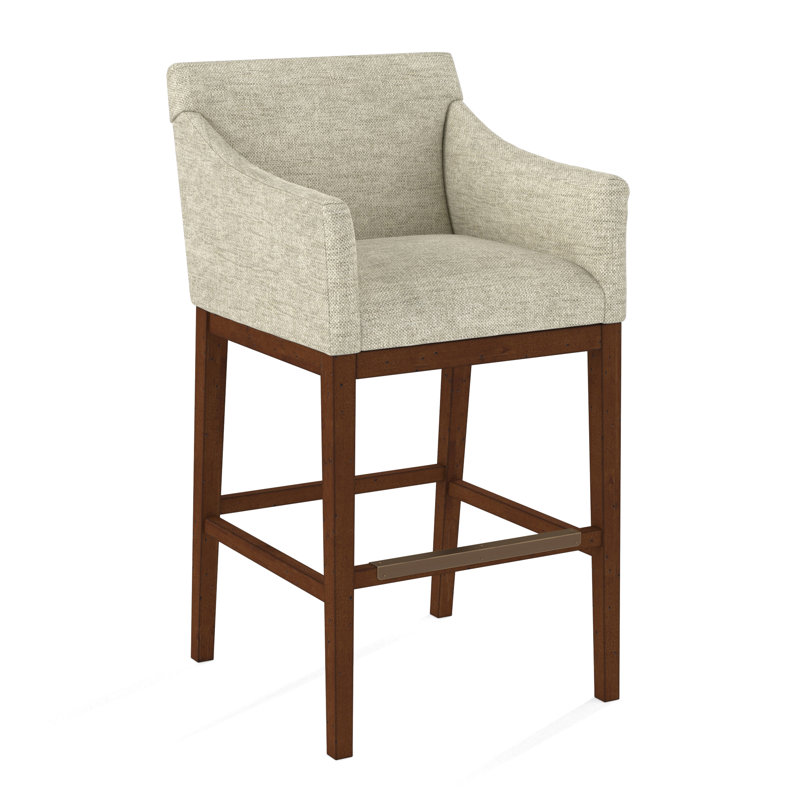 Upholstered Stool, 61558-61, English Saddle