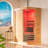 1 Person Indoor Bluetooth Compatible FAR Infrared Sauna in Canadian Hemlock, Touch-Tone Keypad, LED Therapy Light