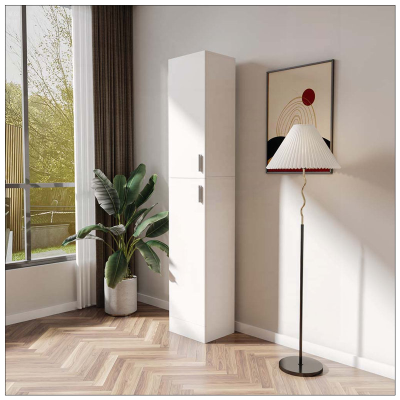 Armoire autoportante avec tablettes réglables