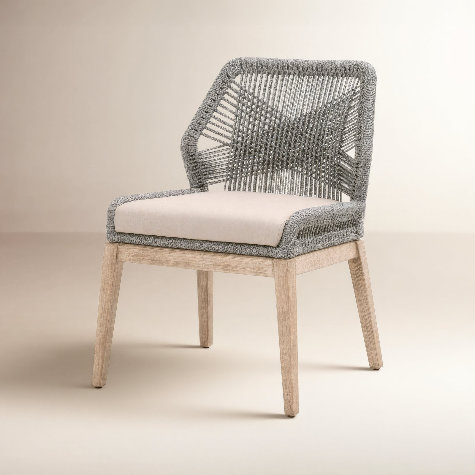 Side Chair, Light Gray