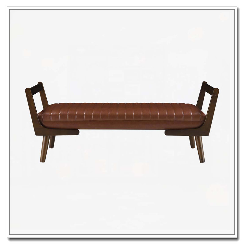 Banc rembourré 52 po, Cognac