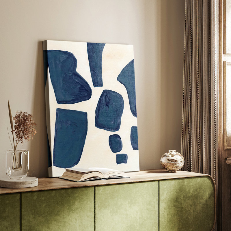 Pièces bleues I - galerie Cavas sur mesure, H 27 po x l 18 po
