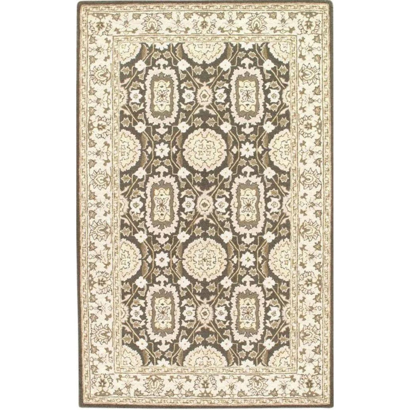 Oriental Area Rug in Gray