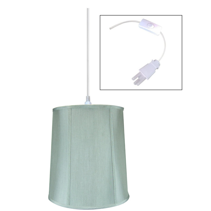 1 - Light Single Pendant, Eggshell