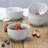 Fitz and Floyd Everyday White Beaded Fruit Bowl, Set Of 4