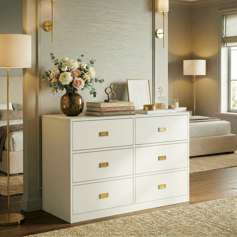 Sola Changing Table Dresser, White