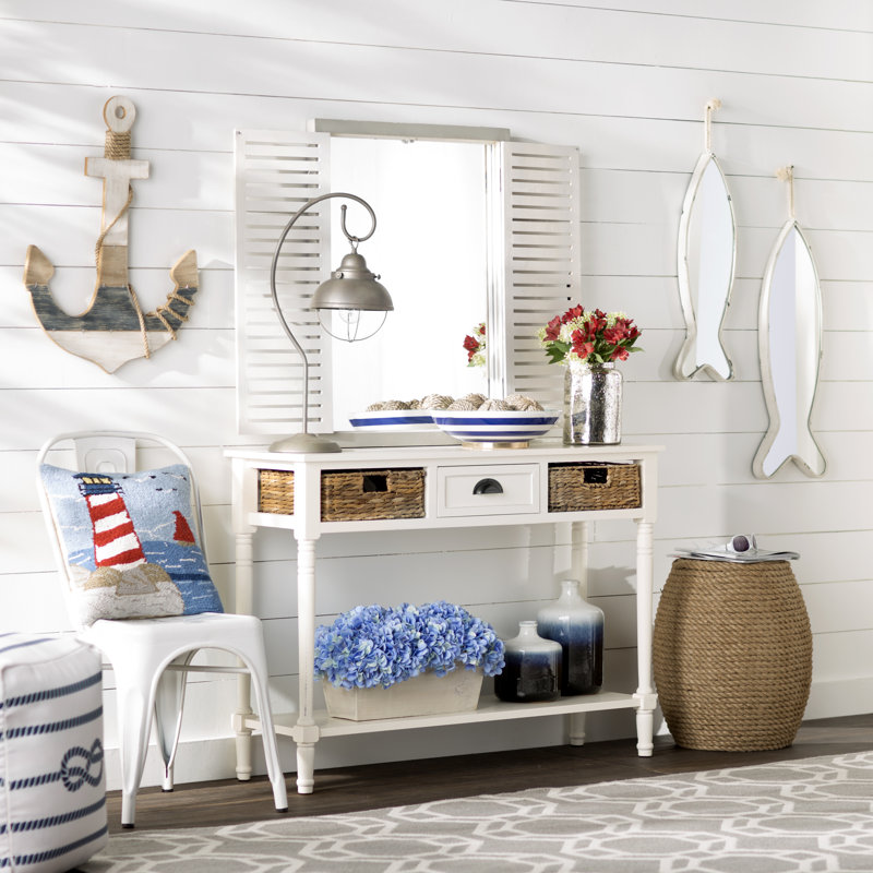 Painswick 44.5'' Console Table, Distressed White