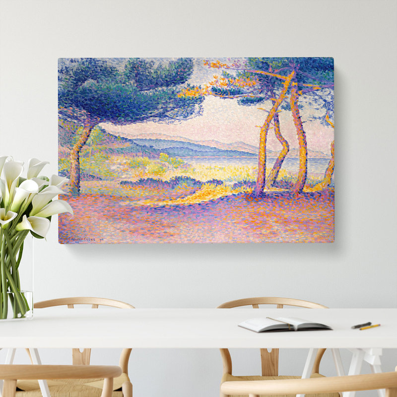 Pines Along The Shore by Henri-Edmond Cross - Wrapped Canvas, 40cm H x 60cm W x 3cm D