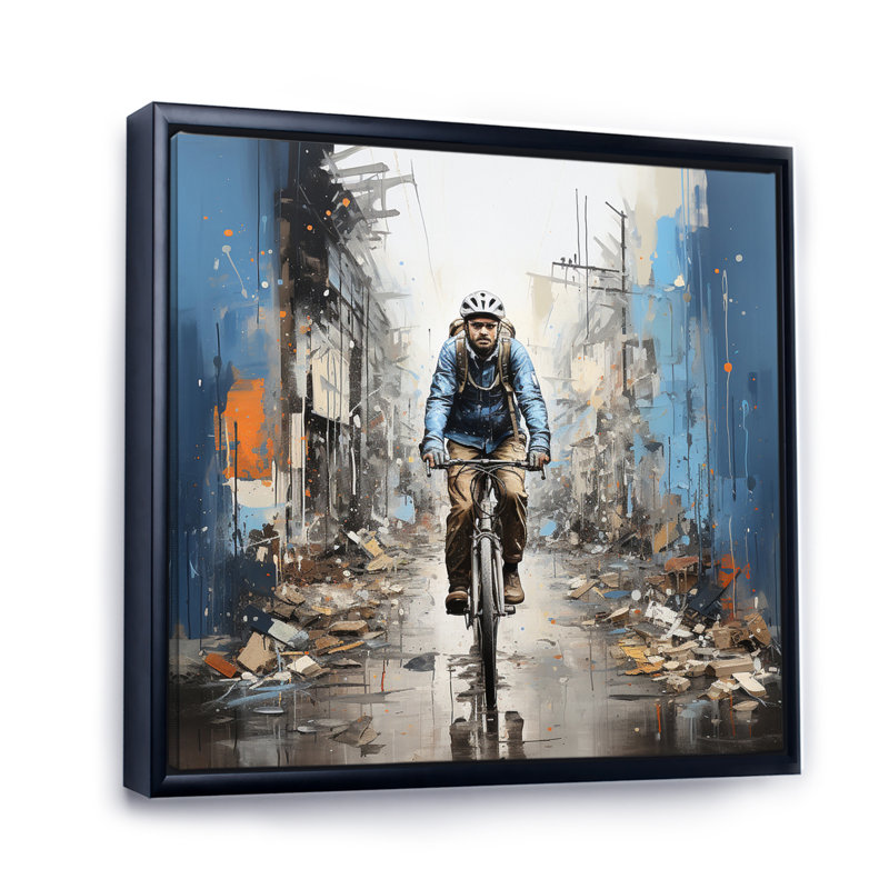 Vélo rue symphonie papercut, Cadre flottant noir, H 24 po x l 24 po x P 1 po
