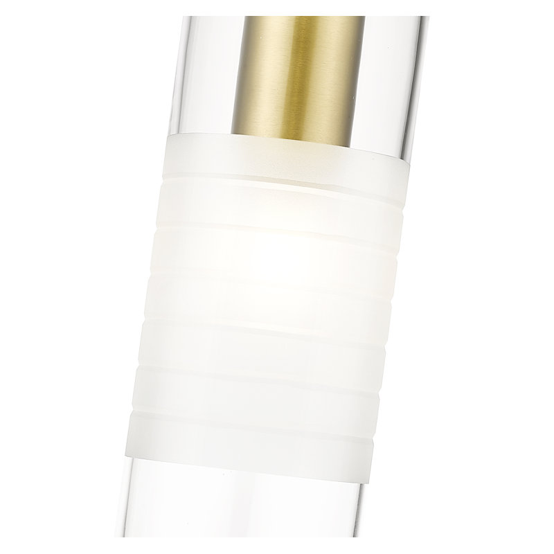 Luminaire suspendu à 1 lumière Premislao, Or moderne
