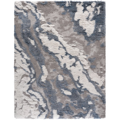 Tapis gris / bleu Tristan