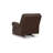Reeve Manual Recliner Chair, Nailhead Trim, Dark Brown Leather Blend