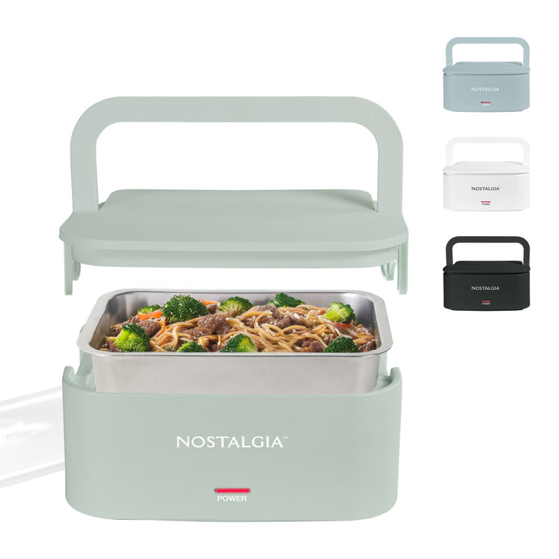 Nostalgie 32 oz Boîte à lunch portable et chauffée, Vert