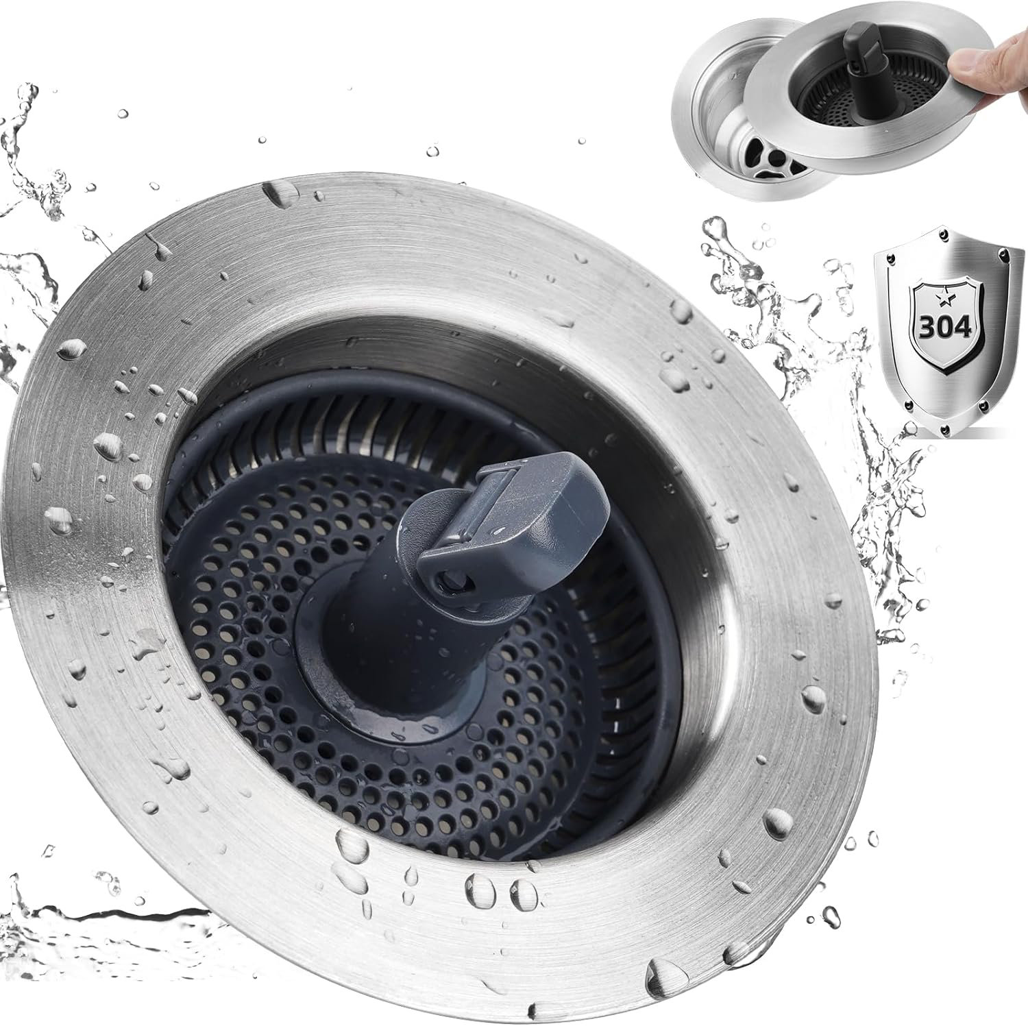Copper Kitchen Sink Drain Kit Sink Strainer For Kitchen With Stainless Steel - Sink Drain, Floor Drain