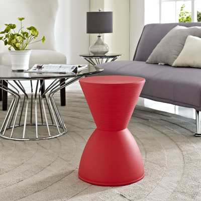 Haste Backless Stool In Red