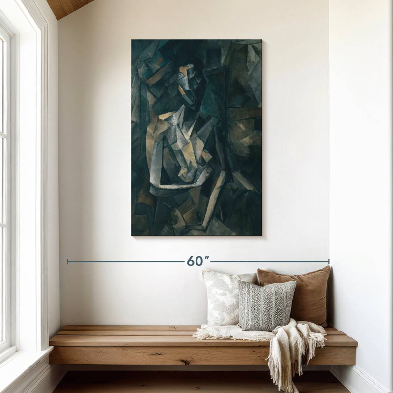 Avery Seated Nude, 45" H x 30" W