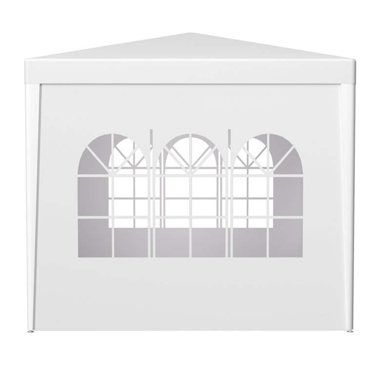 Outdoor Party Gazebo 10x10 Ft - With Hook & Loop Fastener Sidewalls For Easy Setup Canopy With Transparent Windows Good Ventilation View