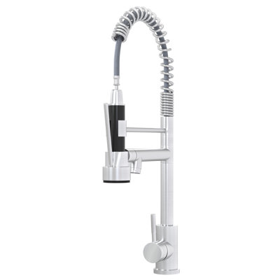 Robinet de cuisine moderne et d'évier résidentiel - Nickel brossé, fabriqué en acier inoxydable 304 nickel pour les cuisines