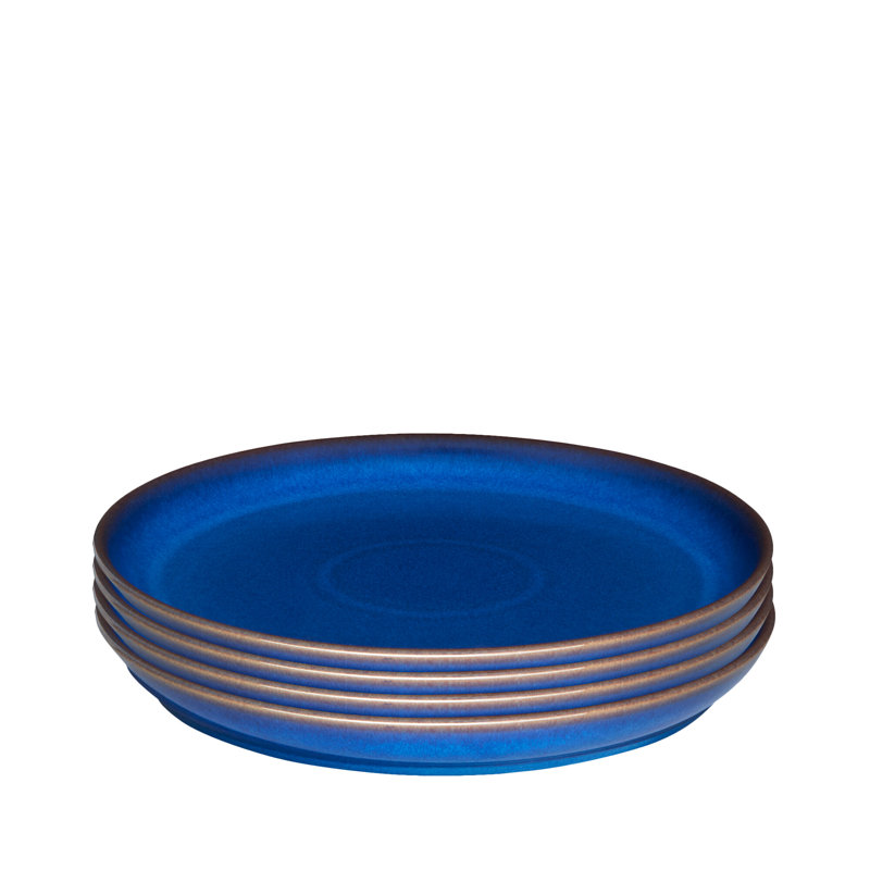 Imperial Blue Set of 4 Coupe Dinner Plates