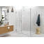 Illume 59 in. x 38.5 in. x 78 in. 90-degree Fully Frameless Wall Hinged Glass Shower Enclosure-709478439