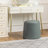 18 Inches  round ottoman with storage, Small foot rest for couch, Faux Leather Upholstered footstool-600169930