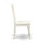 L'ensemble de table de salle à manger 3 pièces comprend une table ronde en bois et 2 chaises de cuisine en tissu de lin, 42 x 42 pouces, blanc lin-400322202-400322203