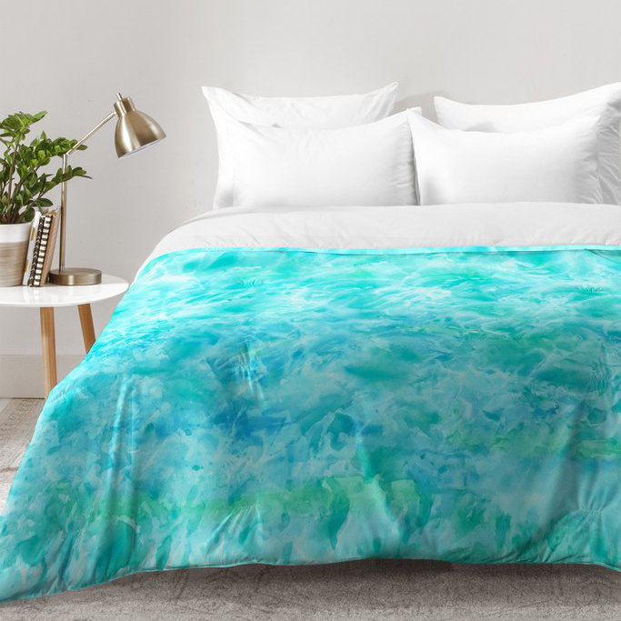 Ensemble d'édredon Sparkling Sea, Édredon pour très grand lit + 2 très grandes ta