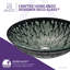Lavabo de salle de bain ovale en verre trempé noir / vert Patuvendi Lustrous