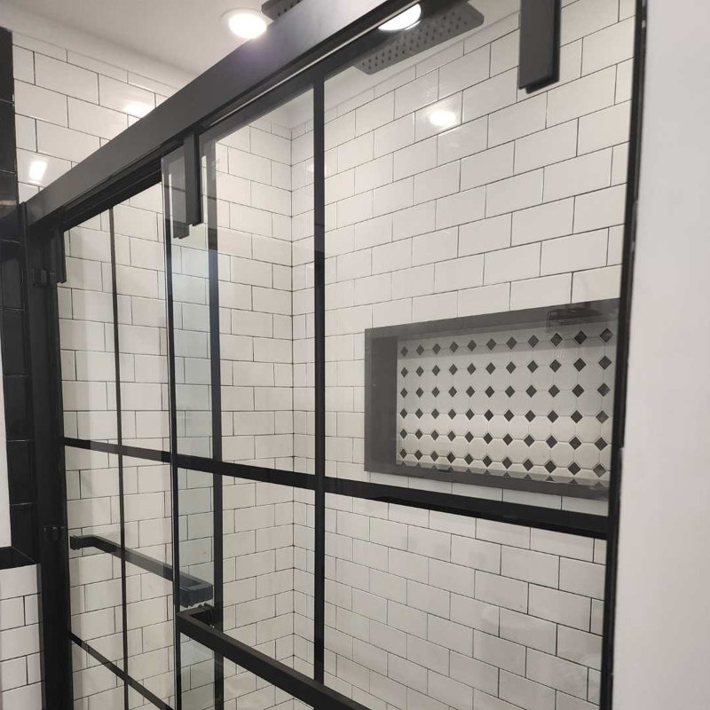 Carreau de mosaïque en porcelaine mat 2 "x 2" Check