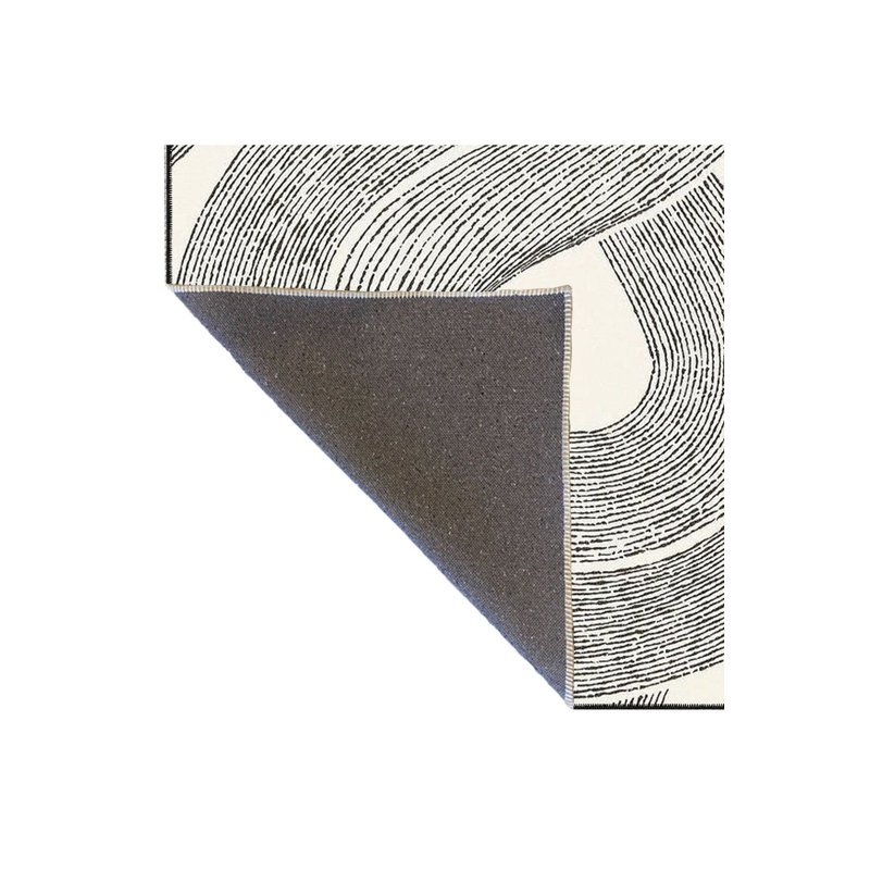 Tapis à motif ondulé avec base tissée, lavable à la machine, Tapis de couloir 3 pi 3 po x 9 pi 10 po