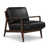 Black Genuine Leather