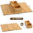 Bamboo Couch Arm Tray,Sofa Armrest Tray With Detachable Couch Cup Holder Tray, 2 In 1 Design Foldable Anti Falling Bamboo Couch Tray And Sofa Cup Holder For Cups Snacks Remote Cellphone