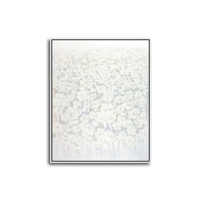 Bouquet Of Fields Painting, Laguna White Framed