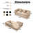 Boneless Foldable Modular Corduroy Sofa Bed, Convertible With Deep Seat And Soft Cushions, No Assembly Required-444923656-447708837