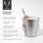 Admiral Irving Stainless Steel Hammered Ice Bucket