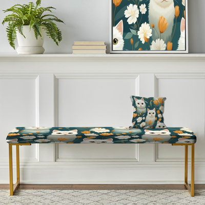 Banc rembourré Sebert Blossoms