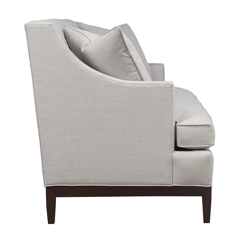 Cardiff Upholstered Sofa, Gray, 72" W, Café