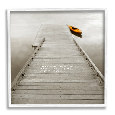 " Summer Lake Dock Kayaking " by Nicholas Bell