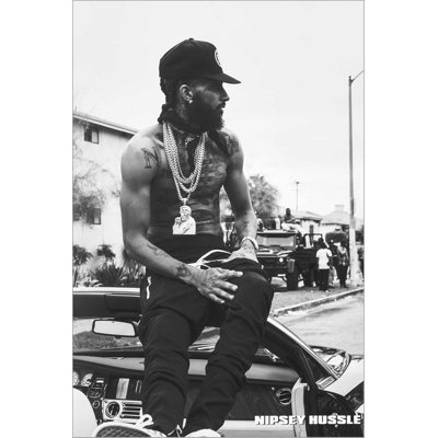 «Nipsey Hussle Street Pose Music», reproduction d'impression sur papier