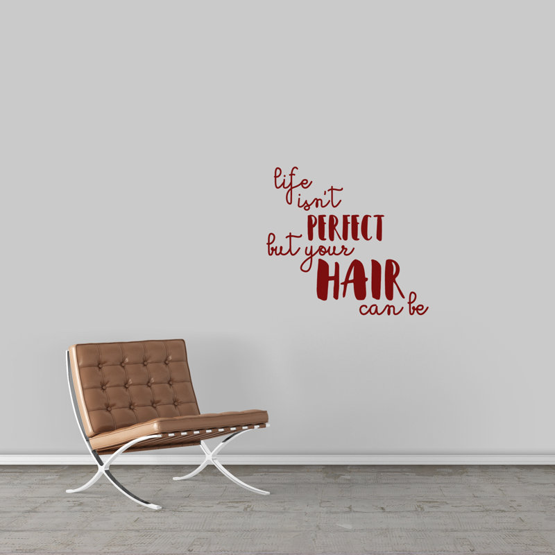 Text & Numbers Wall Decal, Cranberry