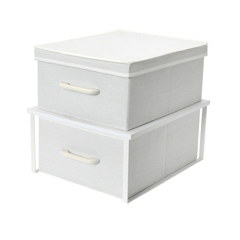 Ensemble de boîtes en stratifié, Blanc