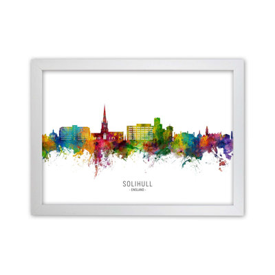 Solihull England Skyline by Michael Tompsett - Print
