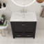 Ensemble de meuble-lavabo simple 30 po Caleiah-2033672506