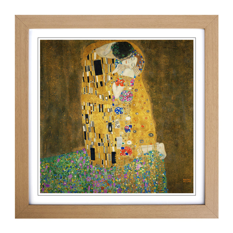 Gustav Klimt - Single Picture Frame Painting, Oak
