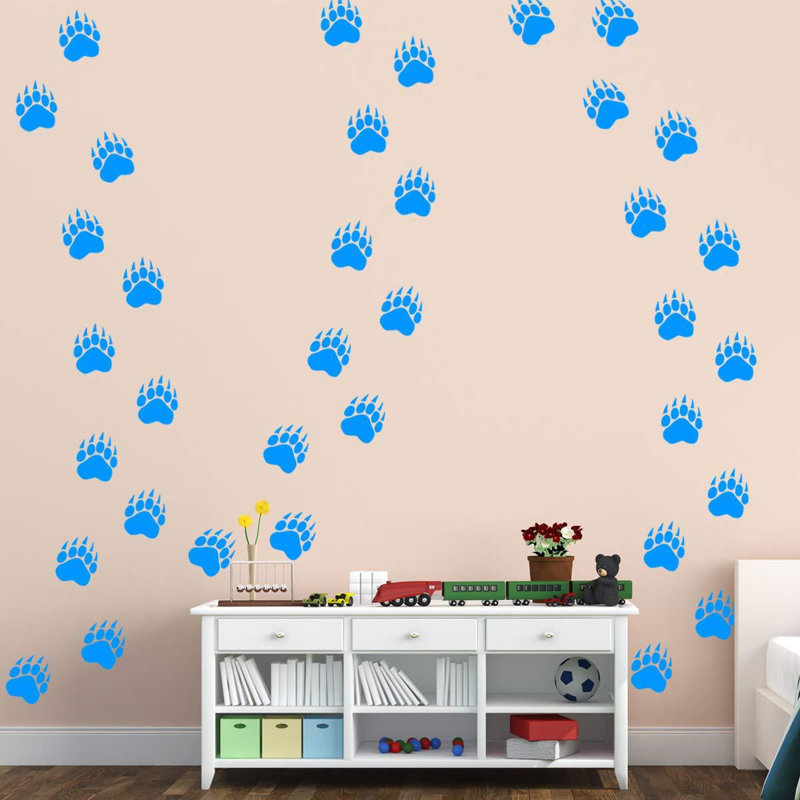 Adhésif décoratif Charl Paw, Bleu ciel