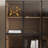 Combination Bookcase With Glass Doors And Led Lights, Display Cabin With 5-tier Shelveset-144561871-151890701