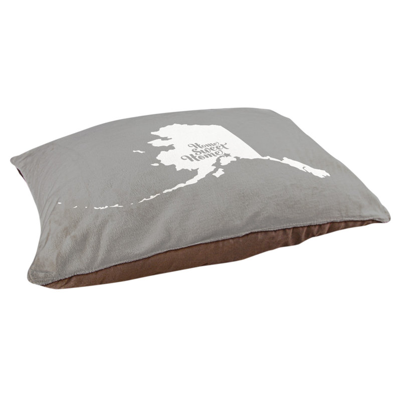 Coussin intérieur pour chien d’intérieur doux ancrage, Petit (l 28 po x P 18 po x H 6 po), Gris