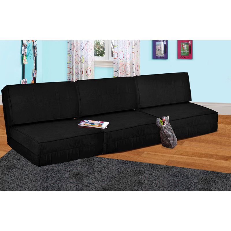 Méridienne convertible, Polyester noir