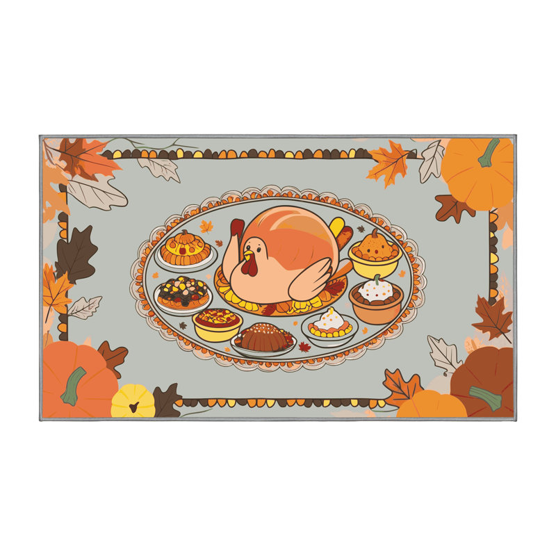 Tapis de Noël East Urban Home, Rectangulaire 2 pi x 3 pi
