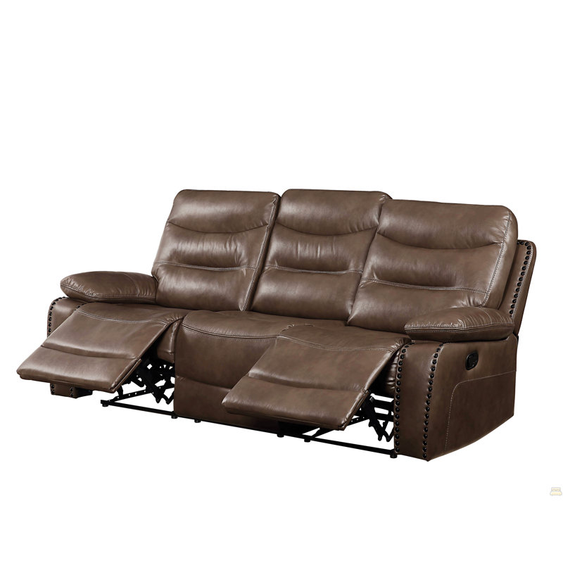 Leather-Gel Match 3Pcs Recliner Living Room Set